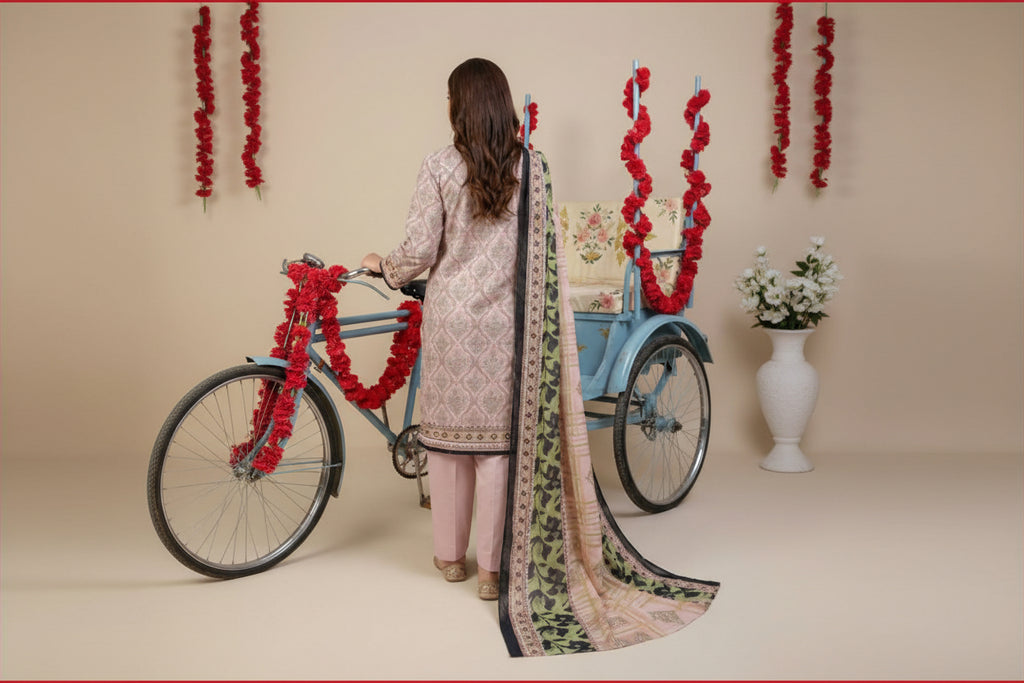 3 PIECE-UNSTITCHED PRINTED LAWN SUIT EDITION 12