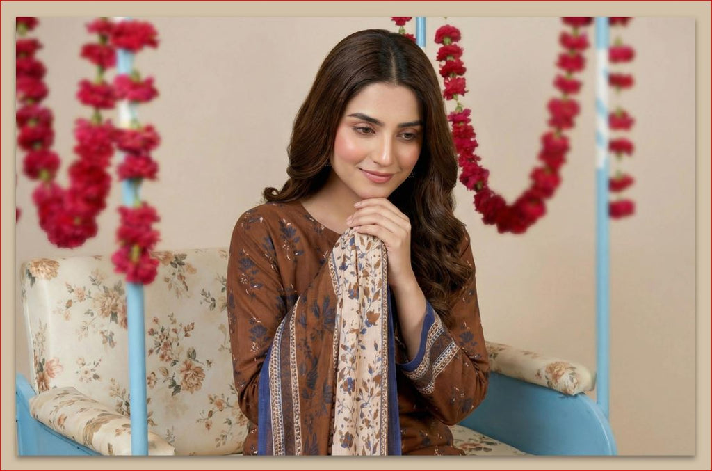3 PIECE-UNSTITCHED PRINTED LAWN SUIT EDITION 2