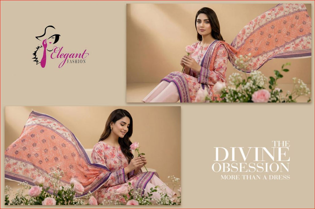 3 PIECE-UNSTITCHED PRINTED LAWN SUIT EDITION 7