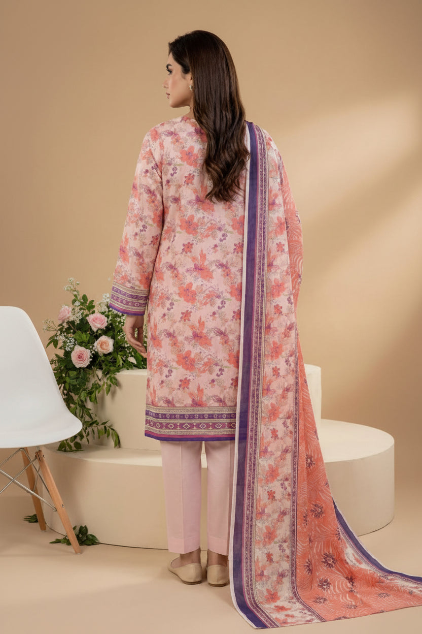 3 PIECE-UNSTITCHED PRINTED LAWN SUIT EDITION 7