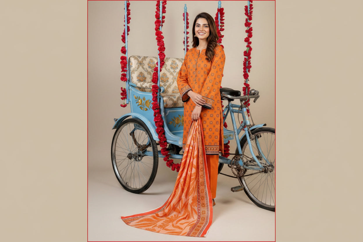 3 PIECE-UNSTITCHED PRINTED LAWN SUIT EDITION 11