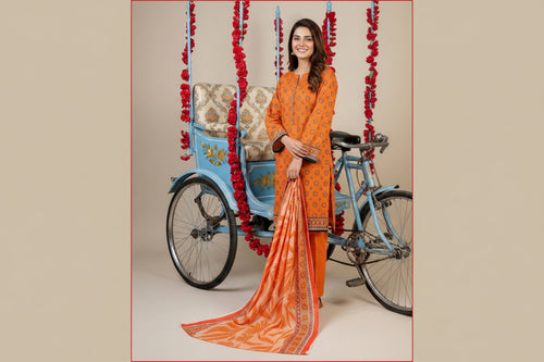 3 PIECE-UNSTITCHED PRINTED LAWN SUIT EDITION 11