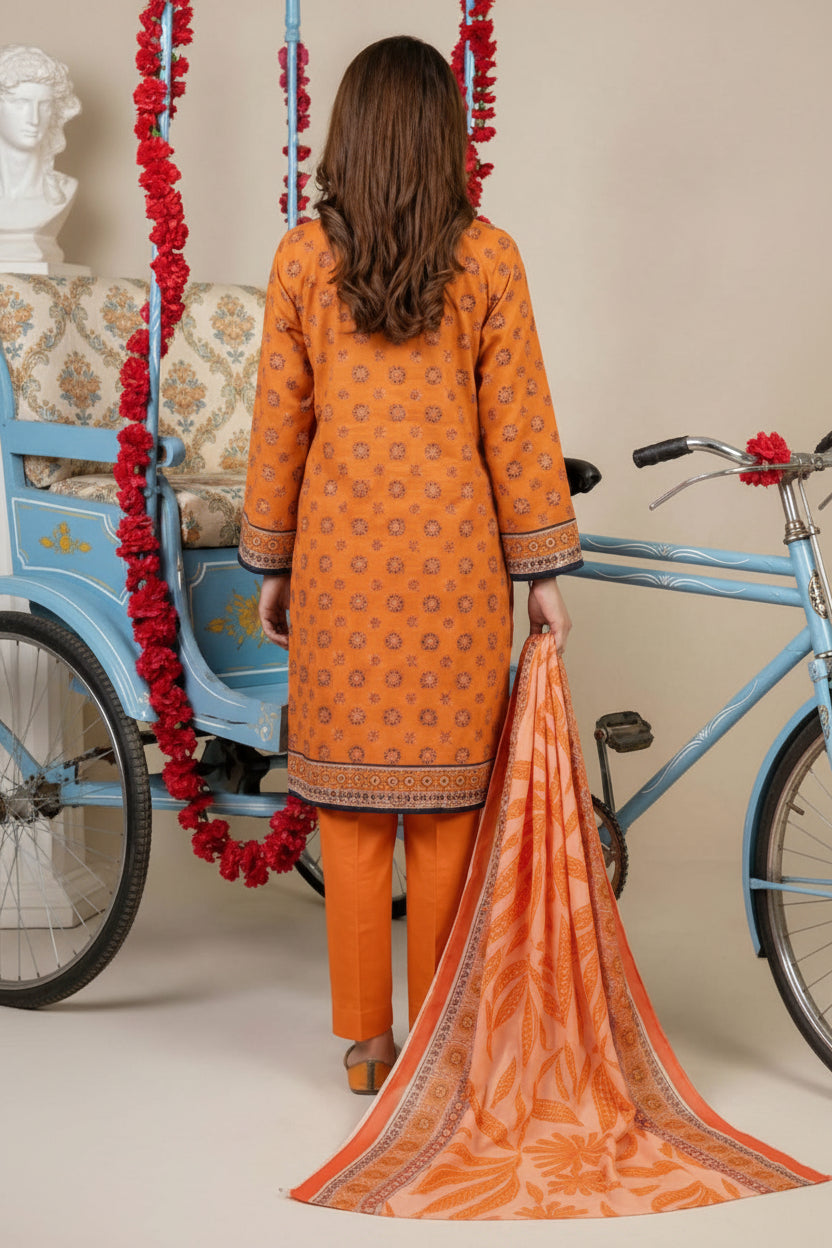 3 PIECE-UNSTITCHED PRINTED LAWN SUIT EDITION 11
