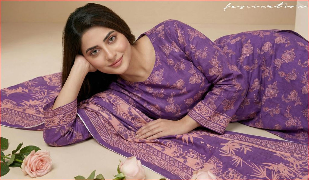 3 PIECE-UNSTITCHED PRINTED LAWN SUIT EDITION 6