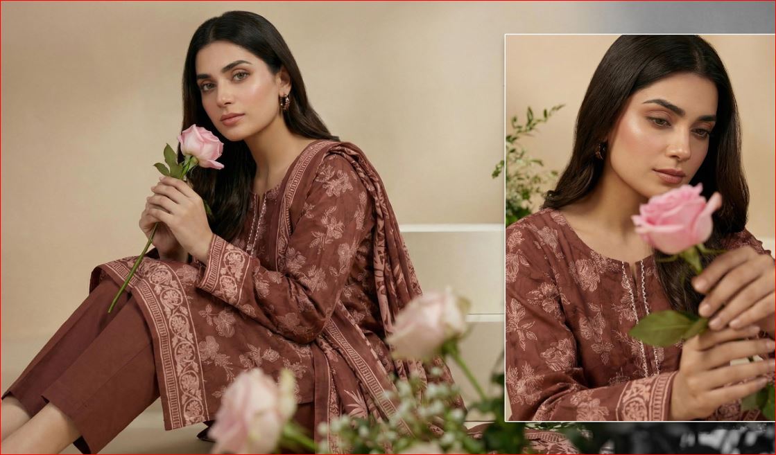 3 PIECE-UNSTITCHED PRINTED LAWN SUIT EDITION 10