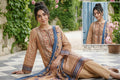 3-PIECE UNSTITCHED PRINTED LAWN SUIT WITH CAMBRIC TROUSER- V9