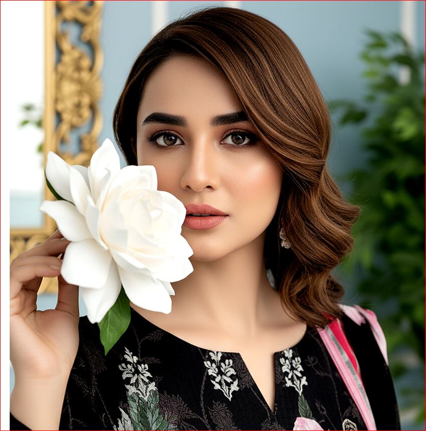 3-PIECE UNSTITCHED DIGITAL PRINTED AND EMBROIDED LAWN SUIT- V2
