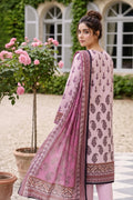 3-PIECE UNSTITCHED PRINTED LAWN SUIT WITH CAMBRIC TROUSER- V3